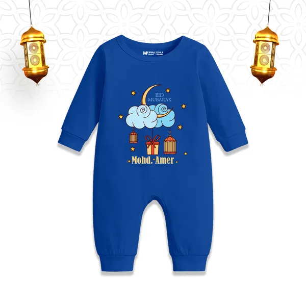 Blue_Cotton_Printed_Baby_Romper_For_1_Month_Celebration