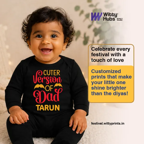 Black_Cotton_Cuter_Version_Of_Dad_Customizable_Romper_For_Babies