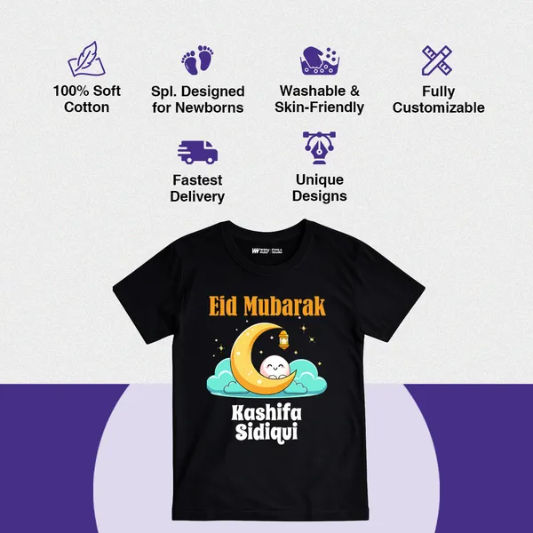 Black_Cotton_Eid_Mubarak_Personalized_T-Shirt_For_Kids