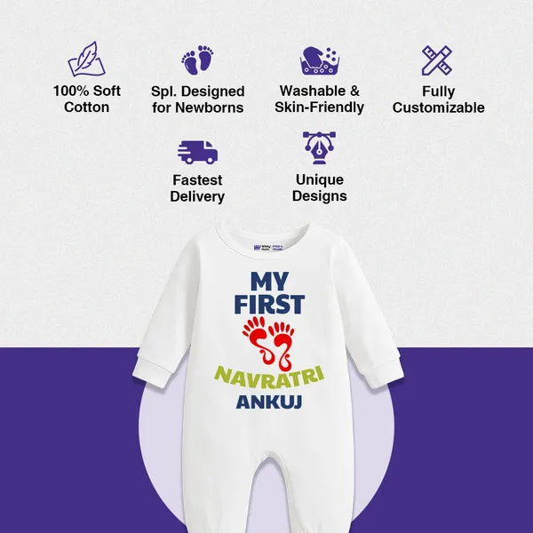 White_Cotton_My_First_Navratri_Ankuj_Printed_Baby_Romper