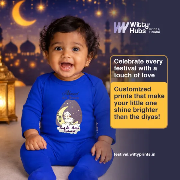 Blue_Cotton_Eid_Al_Adha_Mubarak_Printed_Romper_For_Babies
