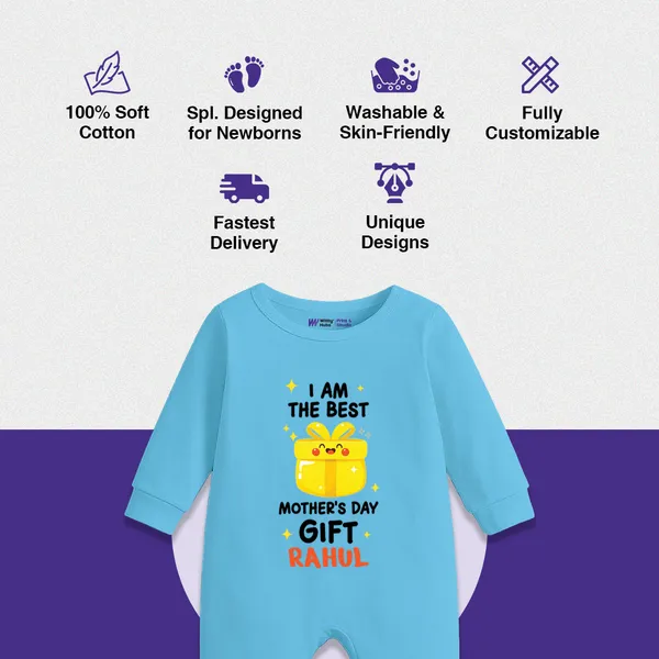 Sky_Blue_Cotton_I_Am_The_Best_Mother'S_Day_Gift_Romper_For_Baby