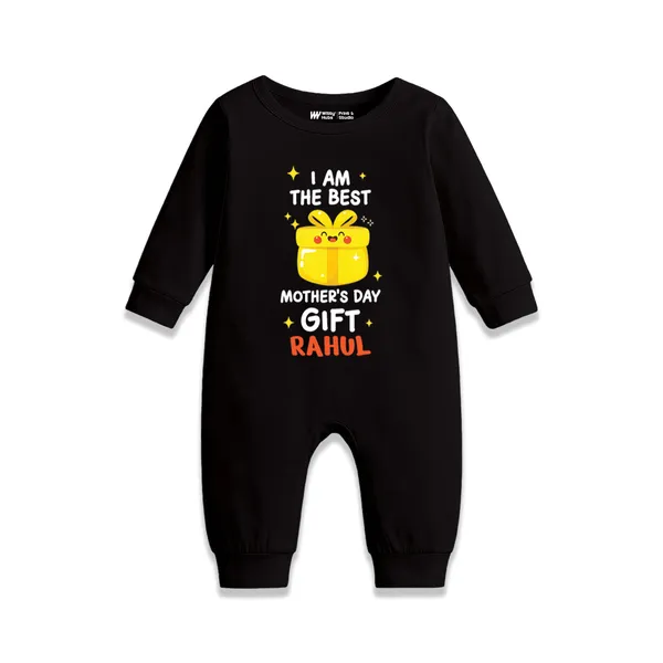 Black_Cotton_Best_Mother'S_Day_Gift_Personalized_Baby_Romper