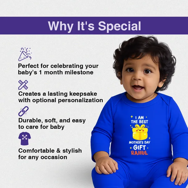 Royal_Blue_Personalized_Mother'S_Day_Gift_Romper_For_Baby