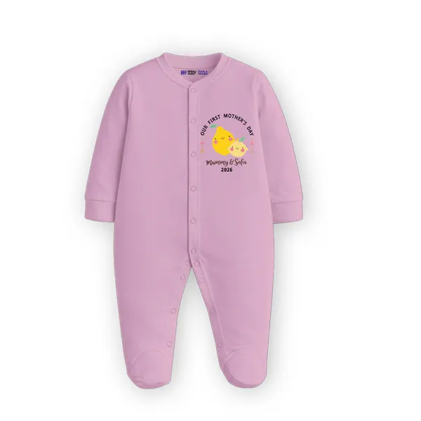 Pink_Cotton_Our_First_Mother'S_Day_Romper_For_Baby
