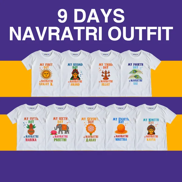 White_Cotton_Happy_Navratri_Festival_T-Shirt_For_Kids
