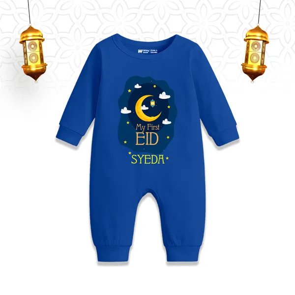 Blue_Cotton_My_First_Eid_Customized_Romper_For_Baby