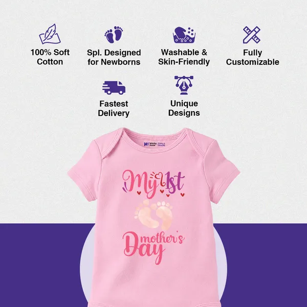 Pink_Cotton_My_1St_Mother'S_Day_Printed_Baby_Romper