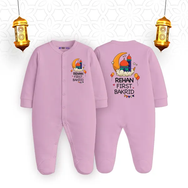 Pink_Cotton_Romper_With_First_Bakrid_Print_For_Baby