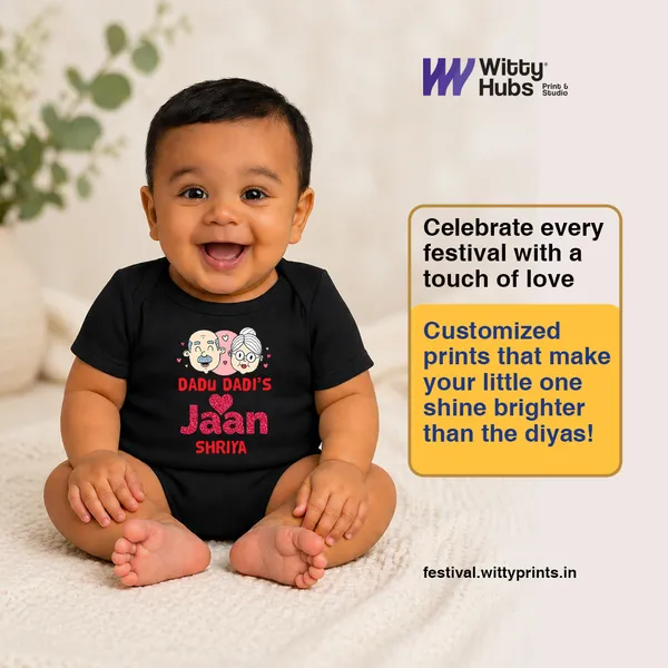 Dadu_Dadi'S_Jaan_Personalized_Black_Cotton_Onesie_For_Baby