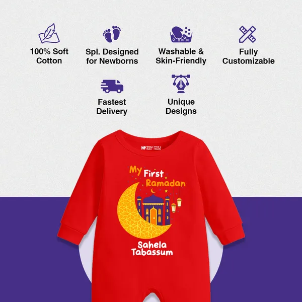 Red_My_First_Ramadan_Customized_Romper_For_Baby