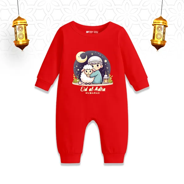 Red_Cotton_Eid_Al_Adha_Printed_Romper_For_Baby