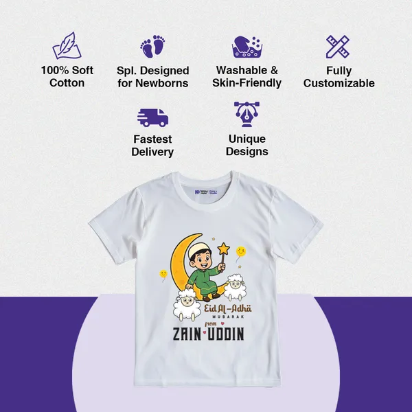 White_Cotton_Eid_Al-Adha_Customized_Print_T-Shirt_For_Kids