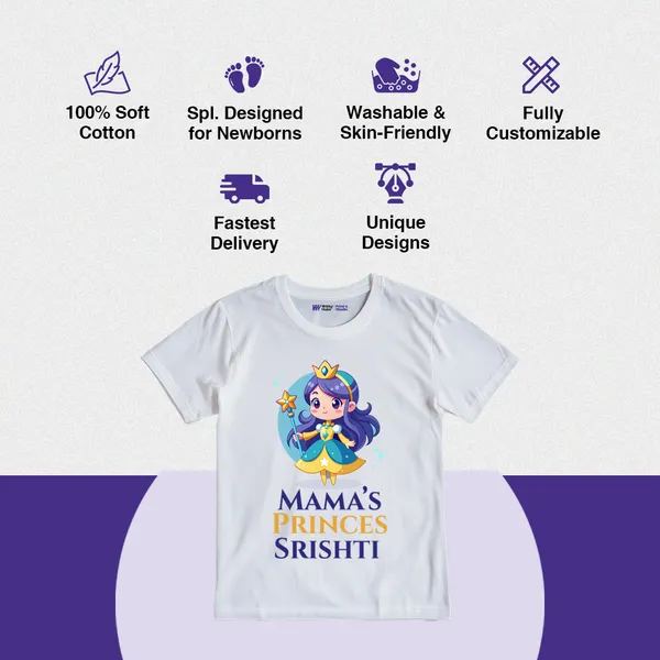 Personalized_Baby_T-Shirt_With_Mama'S_Princess_Print