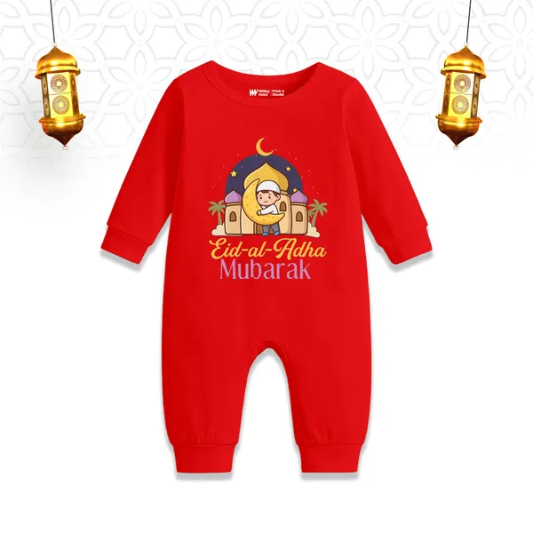 Red_Cotton_Eid_Al_Adha_Mubarak_Romper_For_Baby