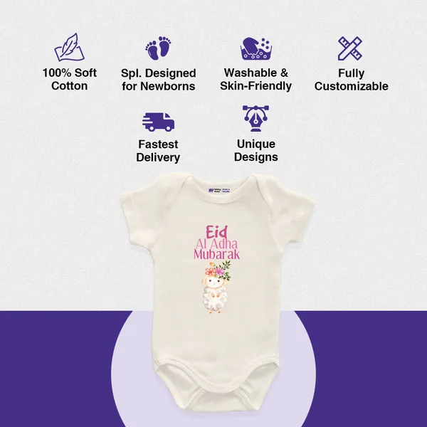 White_Cotton_Eid_Al_Adha_Mubarak_Printed_Baby_Bodysuit