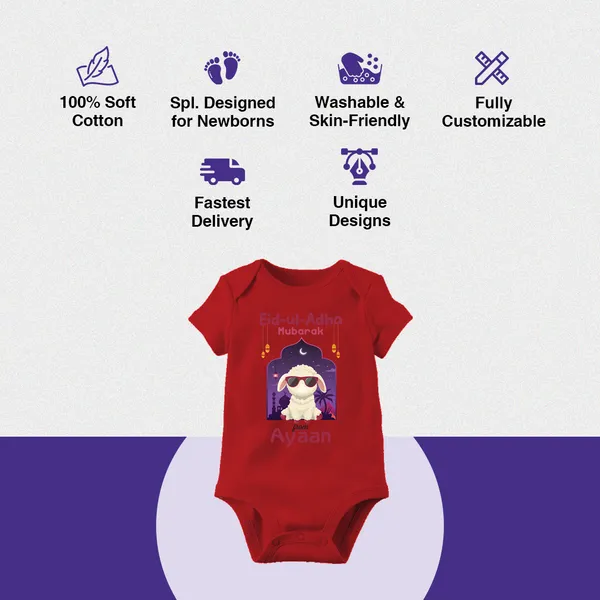 Red_Cotton_Mubarak_Ramadan_Print_Baby_Romper
