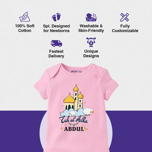 Pink_Cotton_Eid_Al_Adha_Customized_Print_Baby_Onesie
