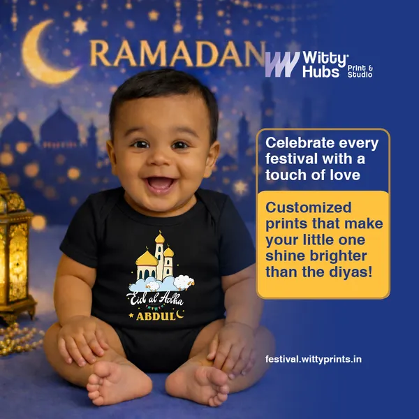 Black_Eid_Al_Adha_Personalized_Baby_Onesie_With_Mosque_Print