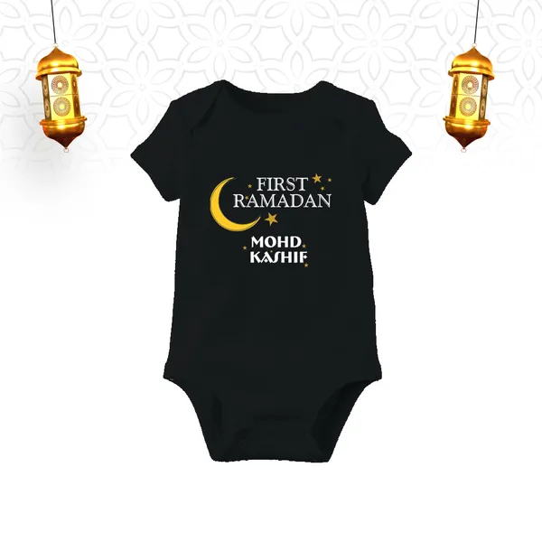 Black_Cotton_First_Ramadan_Customized_Baby_Romper