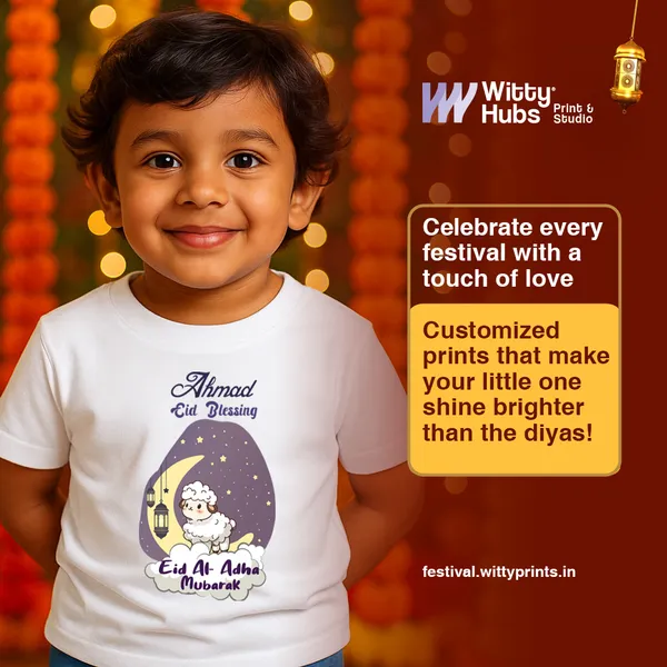 White_Eid_Blessing_Printed_T-Shirt_For_Kids
