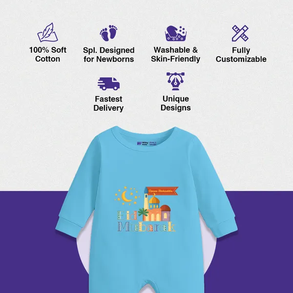 Blue_Cotton_Happy_Mubarak_Printed_Romper_For_Baby