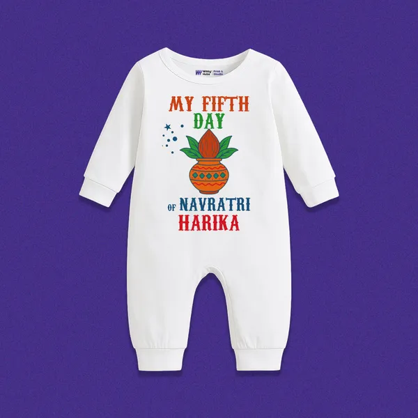 White_Cotton_My_Fifth_Day_Of_Navratri_Harika_Romper_For_Baby