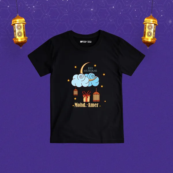 Black_Cotton_Eid_Mubarak_Printed_T-Shirt_For_Kids