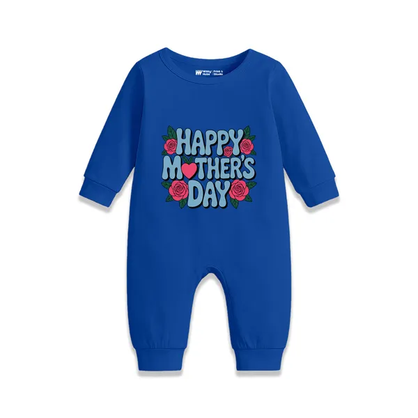 Blue_Happy_Mother'S_Day_Print_Full_Sleeve_Romper_For_Baby