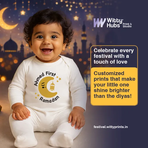 White_Cotton_Ahmed_First_Ramadan_Printed_Baby_Romper