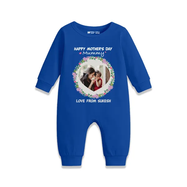 Blue_Cotton_Customizable_Photo_Print_Romper_For_Baby
