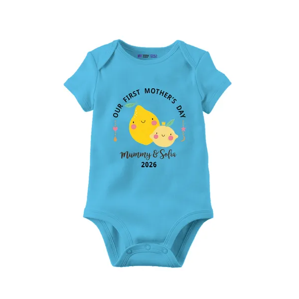 Blue_Cotton_Our_First_Mother'S_Day_Bodysuit_For_Newborns