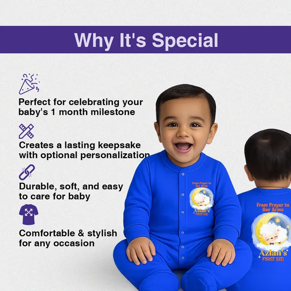 Blue_Customized_Romper_For_Baby'S_First_Eid