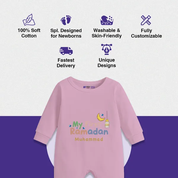 Pink_Cotton_My_First_Ramadan_Customized_Baby_Romper