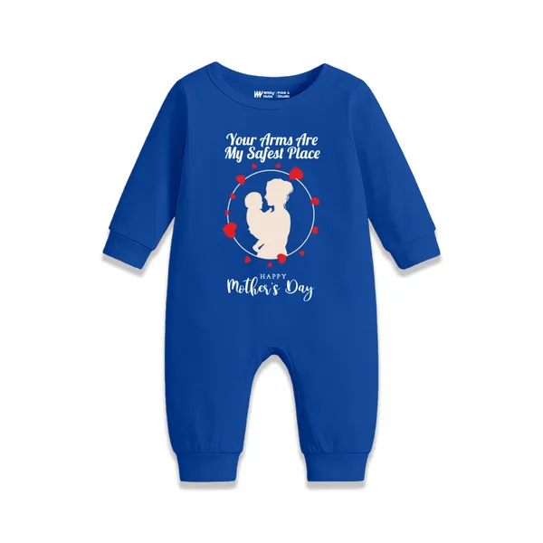 Blue_Printed_Cotton_Romper_For_Baby_Boys_-_Mother'S_Day_Edition