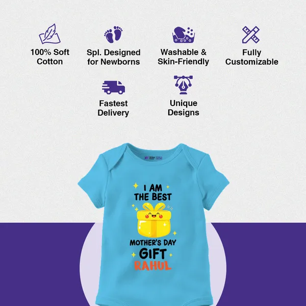 Sky_Blue_Cotton_Romper_For_Baby_Boys_With_Mother'S_Day_Print