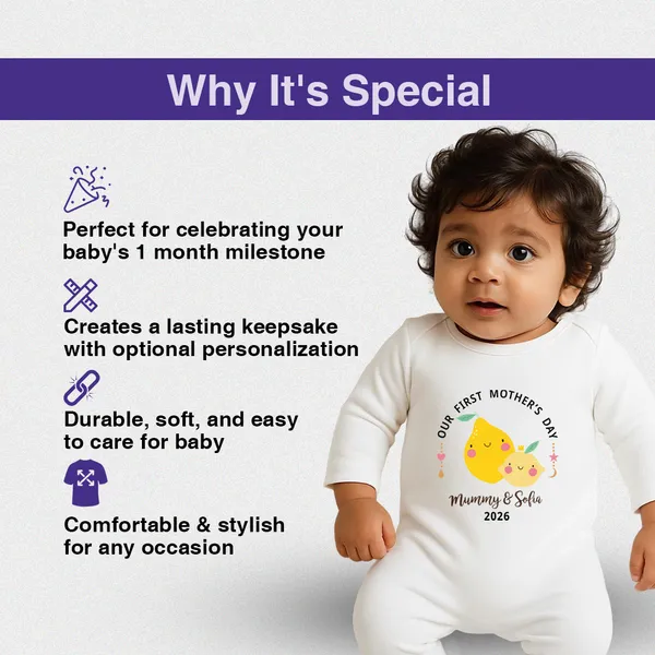 White_Cotton_Mother'S_Day_Personalized_Full_Sleeve_Onesie_For_Baby