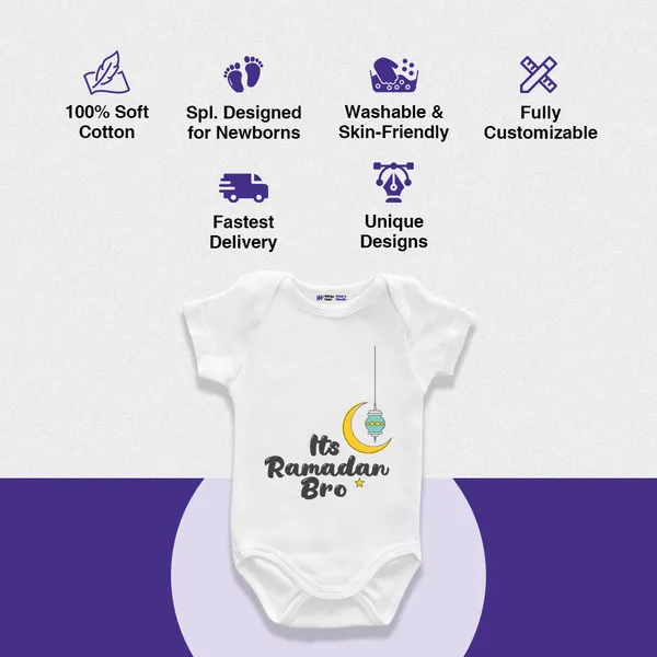 White_Cotton_Its_Ramadan_Bro_Printed_Baby_Onesie