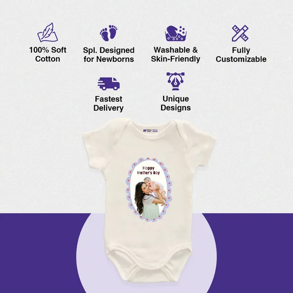 Customizable_Happy_Mother'S_Day_Photo_Print_Baby_Bodysuit