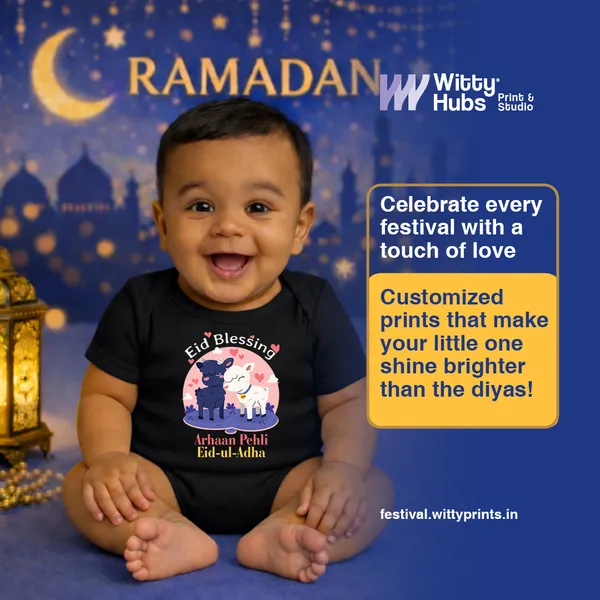 Eid_Blessing_Arbaan_Pehli_Eid-Ul-Adha_Black_Baby_Onesie