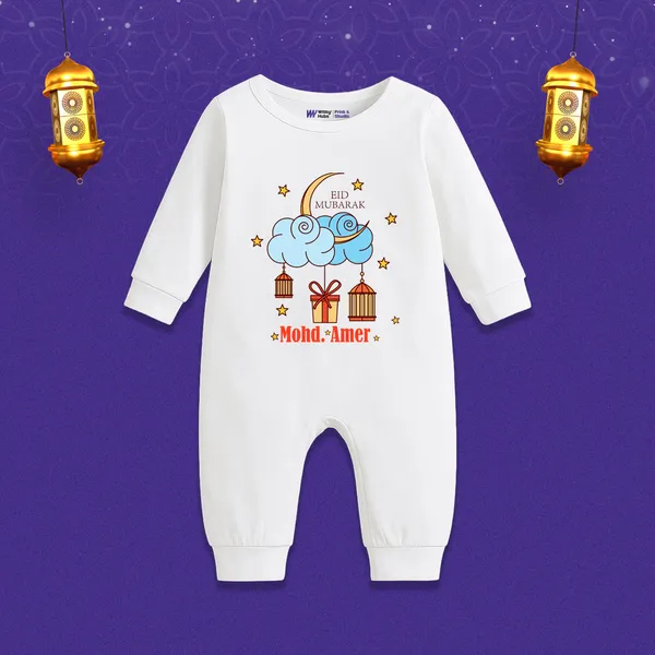 White_Eid_Mubarak_Customized_Romper_For_Baby
