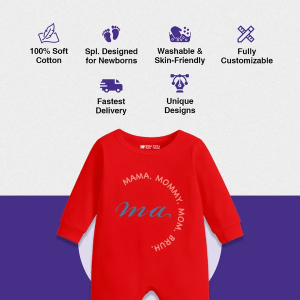 Red_Cotton_Customized_Print_Full_Sleeve_Romper_For_Baby