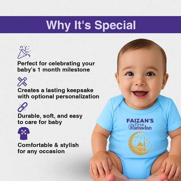 Faizan'S_First_Ramadan_Customized_Baby_Bodysuit