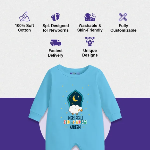 Blue_Cotton_Meri_Pehli_Eid_Mubarak_Romper_For_Baby