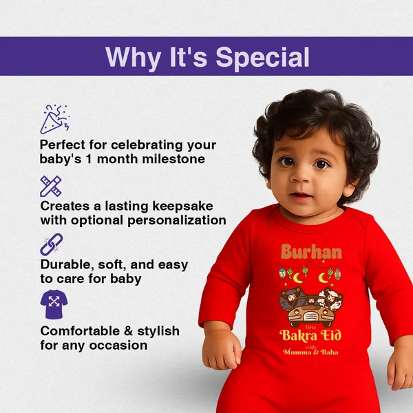 Red_Personalized_Bakra_Eid_Romper_For_Baby