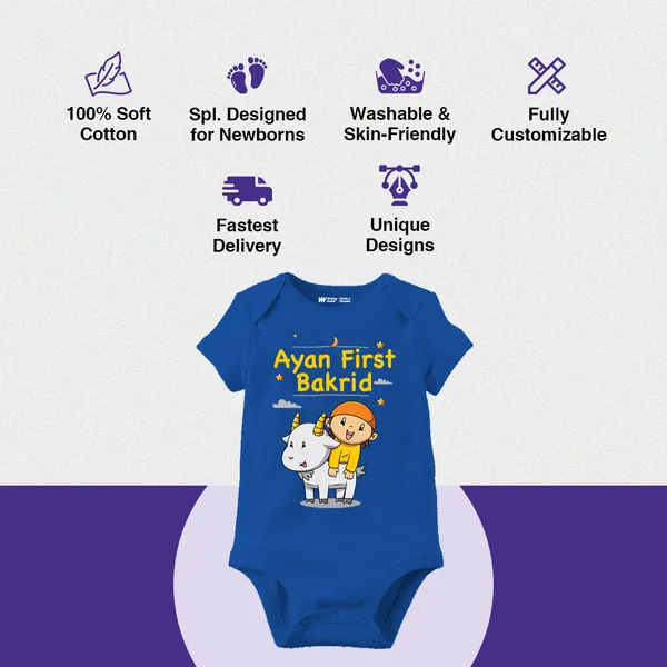 Ayan_First_Bakrid_Blue_Cotton_Baby_Onesie