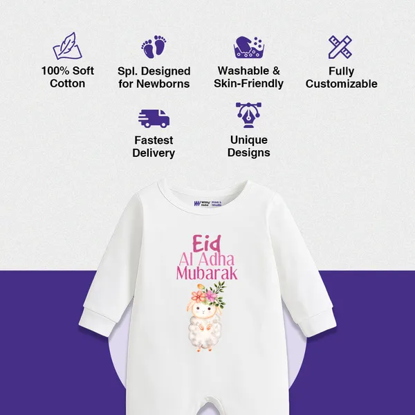 White_Cotton_Eid_Al_Adha_Mubarak_Romper_For_Babies