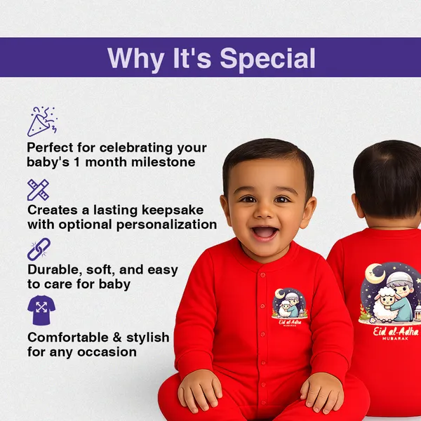 Red_Cotton_Eid_Al_Adha_Romper_For_Baby