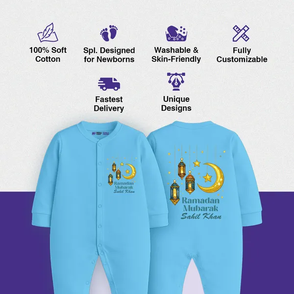 Sky_Blue_Ramadan_Mubarak_Personalized_Baby_Romper