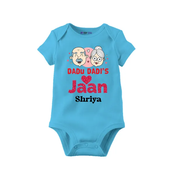 Sky_Blue_Cotton_Grandparents_Love_Customized_Bodysuit_For_Babies